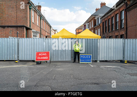 Policier en service Salisbury Banque D'Images