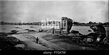 Anglais : photographie de John Thomson. Voir détail sur le lien ci-dessous. avant 1898 20 port d'Amoy Banque D'Images