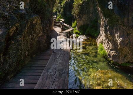 Cerrada de Elias, ruta del rio Borosa, Parque Natural sierras de Cazorla, Segura y Las Villas, Jaén, Andalousie, espagne. Banque D'Images