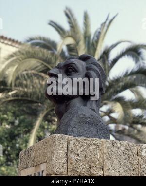 MONUMENTO A JUAN DE LA COSA. Lieu : extérieur, PUERTO DE SANTA MARIA, Cadix, Espagne. Banque D'Images