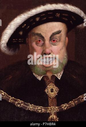 Henry VIII comme un monstre Banque D'Images