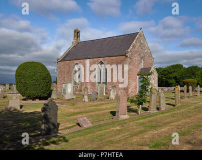 Stracathro église paroissiale, un simple plan T Grès rouge conçu un lieu de culte dans la vallée de Strathmore à Angus (Écosse). Banque D'Images