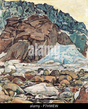 Ferdinand Hodler - Der Grindelwaldgletscher Banque D'Images