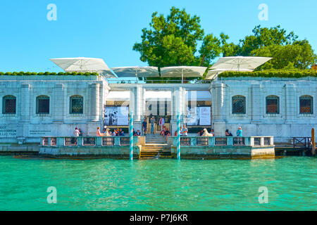 Venise, Italie - 16 juin 2018 : Peggy Guggenheim Collection Musée d'Art moderne au Grand Canal à Venise Banque D'Images