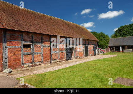 Les bâtiments de ferme Boscobel House Boscobel Shropshire West Midlands England UK Banque D'Images