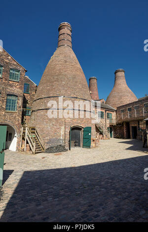 Gladstone Pottery Museum Longton Stoke on Trent Staffordshire England UK Banque D'Images