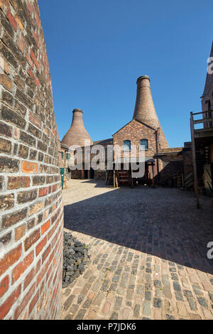 Gladstone Pottery Museum Longton Stoke on Trent Staffordshire England UK Banque D'Images