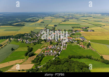 Altenrüthen, vue aérienne de Rüthen, Sauerland, Soest Börde Banque D'Images