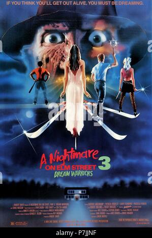 Titre original : A NIGHTMARE ON ELM STREET 3 : DREAM WARRIORS. Titre anglais : A NIGHTMARE ON ELM STREET, PARTIE III : DREAM WARRIORS. Directeur de film : CHUCK RUSSELL. Année : 1987. Credit : New Line Cinema / Album Banque D'Images