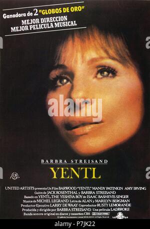 Titre original : YENTL. Titre en anglais : YENTL. Directeur de film : Barbra Streisand, DE HARRY D'ABBADIE D'ARRAST. Année : 1983. Credit : M.G.M/UNITED Artiste / Album Banque D'Images