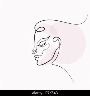 Abstract woman face Illustration de Vecteur