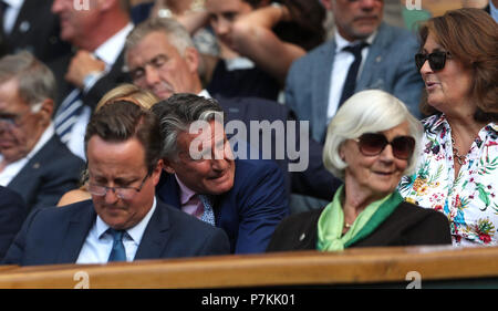 Londres, Royaume-Uni. Le 06 juillet, 2018. Guest assister à jour cinq des championnats de tennis de Wimbledon à l'All England Lawn Tennis et croquet Club le 6 juillet 2018 à Londres, Angleterre les gens : Guest   Me.Com/Media Crédit : Hoo Punch/Alamy Live News Banque D'Images