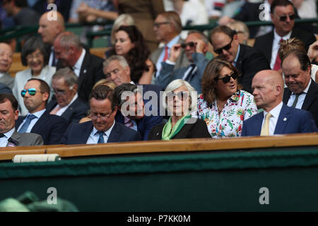 Londres, Royaume-Uni. Le 06 juillet, 2018. Guest assister à jour cinq des championnats de tennis de Wimbledon à l'All England Lawn Tennis et croquet Club le 6 juillet 2018 à Londres, Angleterre les gens : Guest   Me.Com/Media Crédit : Hoo Punch/Alamy Live News Banque D'Images