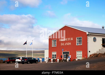 Centre, Chambre d'étanchéité, l'Islande, Hvammstangi Banque D'Images