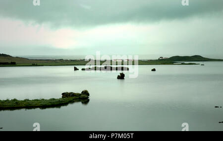 73320 lake, l'Islande, paysage Banque D'Images