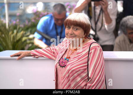 19 mai 2017 - Cannes, France : Agnes Varda assiste à la "Visages, Villages, une séance au cours de la 70e festival de Cannes. Agnes Varda lors du 70eme Festival de Cannes. *** FRANCE / PAS DE VENTES DE MÉDIAS FRANÇAIS *** Banque D'Images