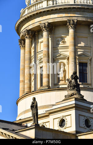 Allemagne, Berlin, Mitte, à la place Gendarmenmarkt, le Deutscher Dom (cathédrale allemande) Banque D'Images