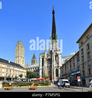 France, Seine Maritime, Rouen, la Cathédrale Notre Dame Banque D'Images