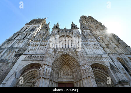 France, Seine Maritime, Rouen, la Cathédrale Notre Dame Banque D'Images