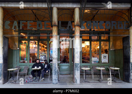 France, Haute Garonne, Toulouse, rue de la Concorde, Concorde Café, le plus vieux café de Toulouse Banque D'Images