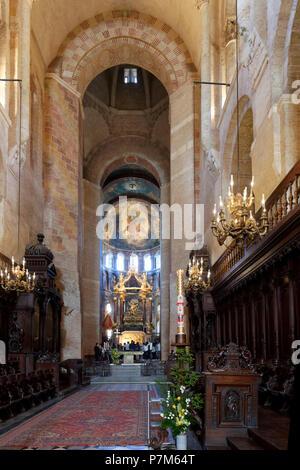 France, Haute Garonne, Toulouse, un arrêt sur el Camino de Santiago, la basilique Saint-Sernin classée au Patrimoine Mondial de l'UNESCO Banque D'Images