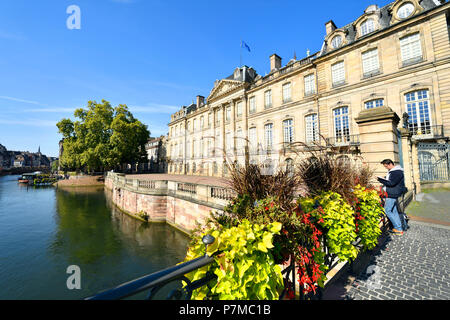 La France, Bas Rhin, Strasbourg, vieille ville classée au Patrimoine Mondial de l'UNESCO, le Palais des Rohan, qui abrite le Musée des Arts décoratifs, les beaux-arts et d'Archéologie Banque D'Images