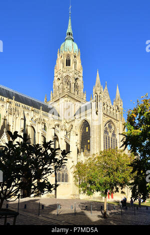 France, Calvados, Bayeux, cathédrale Notre-Dame, datée du 11e au 15e siècle Banque D'Images