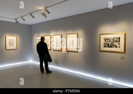 France, Charente, Angoulême, CIBDI, cité internationale de la bd et photo, le musée de la bande dessinée installés dans la cave Magelis Banque D'Images