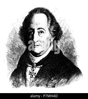 Johann Wolfgang von Goethe : Portrait, Banque D'Images