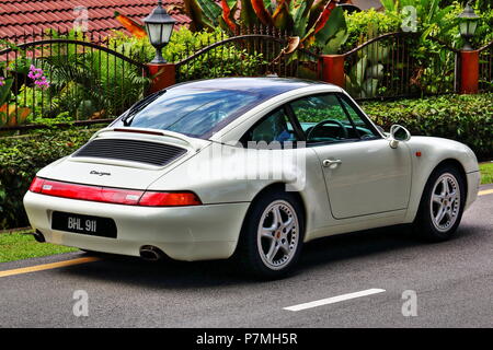 Porsche 911 Targa 993 Toit en verre Banque D'Images