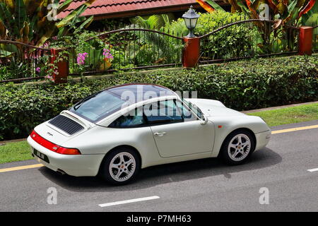 Porsche 911 Targa 993 Toit en verre Banque D'Images