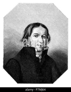Après Ernst Moritz Arndt un portrait à partir de l'année 1817, 1881 Banque D'Images