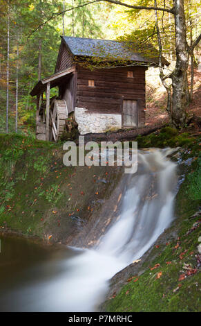 Autriche, Salzbourg, Ebenau, Ebenauer Mühlenweg, sentier de randonnée, mill Banque D'Images