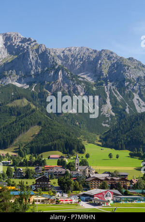 L'Autriche, Styrie, Ramsau, Ramsau am Dachstein, Massif du Dachstein, Banque D'Images