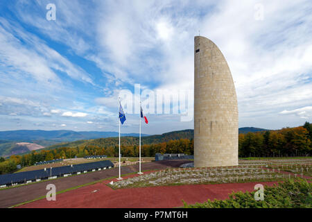 La France, Bas Rhin, Natzwiller, le Struthof l'ancien camp de concentration Nazi, seul camp nazi sur le territoire français de la Seconde Guerre mondiale, camp monument mémorial Banque D'Images