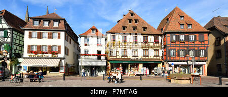 La France, Bas Rhin, Strasbourg, place du marché Banque D'Images