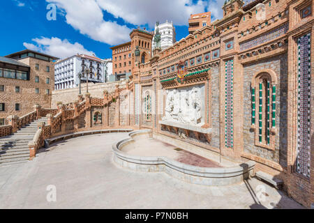 Ovalo escalier, Teruel, Aragon, Espagne, Europe Banque D'Images