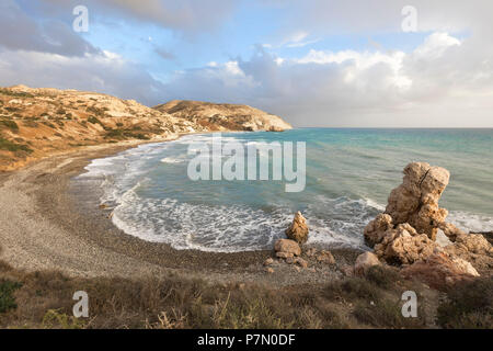 Chypre, Paphos, Petra tou Romiou également connu sous le rocher d'Aphrodite Banque D'Images