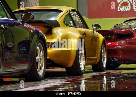 Porsche 911 Vintage Ligne refroidie à l'air Banque D'Images