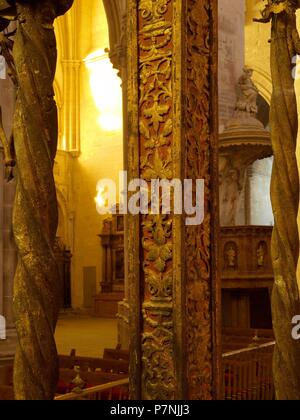 CATEDRAL DE SANTA MARIA Y SAN JULIAN O CATEDRAL DE NUESTRA SEÑORA DE GRACIA. L'INTÉRIEUR, Capilla Mayor. CUENCA, ESPAGNE. Banque D'Images