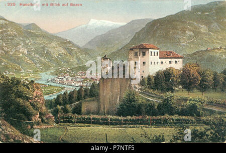 Deutsch : Die Haselburg en Italy im Jahr 1910 Ce support présente le monument du patrimoine culturel avec le numéro 14044 dans le Tyrol du Sud. . 22 août 2013, 18:50:04 187 1910 Haselburg Banque D'Images