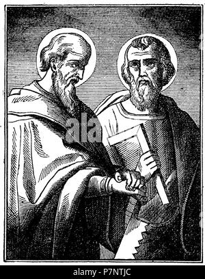 Saint Apôtre Simon et Judas, Banque D'Images