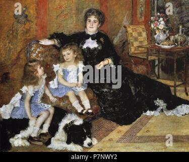 Auguste Renoir (1841-1919). L'artiste française. Madame Georges Charpentier (Marguerite-Louise Lemonnier, 1848-1904) et ses enfants, Georgette-Berthe (1872-1945) et François-Charles (1875-1895). 1878. Huile sur toile. Metropolitan Museum of Art de New York. United States. Banque D'Images