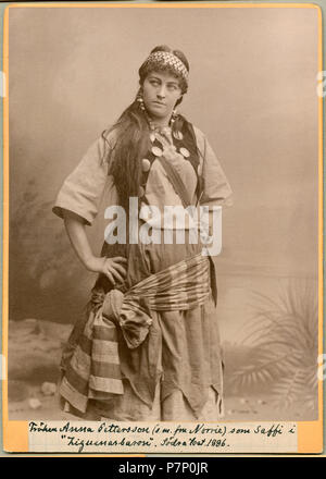 Anna Pettersson (sedemera Norrie) som Saffi je Zigenarbaronen, Södra teatern 188622 Anna Pettersson, rollporträtt - SMV - H6 101 Banque D'Images