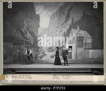 Harriet Bosse som Damen & août Palme som den okände j jusqu'Damaskus, Dramatiska teatern 1900373 jusqu'Damaskus, Dramatiska teatern 1900. Föreställningsbild - SMV - H15 018 Banque D'Images