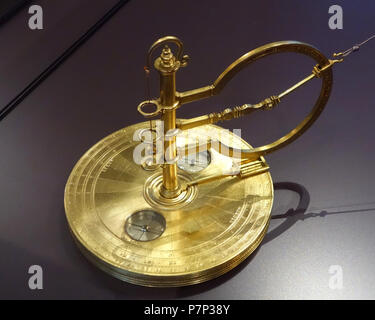Anglais : Exposition dans le Mathematisch-Physikalischer Salon (Palais Zwinger), Dresden, Allemagne. Cette oeuvre est assez vieux pour qu'il soit dans le . La photographie était permise dans le musée sans restriction. 8 décembre 2013, 07:20:23 274 compas de mineur pour l'arpentage des mines, probablement Augsburg, c. 1585 - Mathematisch-Physikalischer Salon, Dresden - DSC08004 Banque D'Images