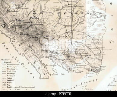 Anglais : Carte de résidence de Lampung, 1916 . 1916 240 1916 Résidence de Lampung Banque D'Images