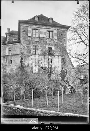 83 CH-NB - St-Saphorin-Lavaux, Château de Glérolles, vue partielle extérieure - Collection Max van Berchem - EAD-7256 Banque D'Images