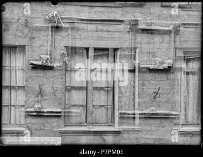 71 CH-NB - Genève, Maison Tavel, façade, vue partielle - Collection Max van Berchem - EAD-8678 Banque D'Images