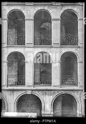 71 CH-NB - Genève, Maison Thuillier, façade, vue partielle - Collection Max van Berchem - EAD-8700 Banque D'Images